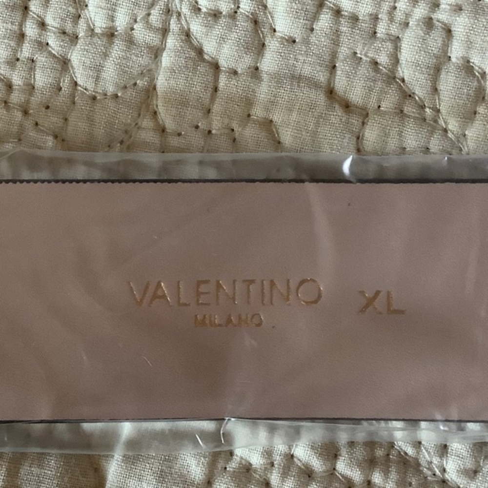 SOLD VALENTINO AUTHENTIC NEW WTAG MARIO VALENTINO GIUSY MONOGRAM LEATHER NUDE - Picture 4 of 10